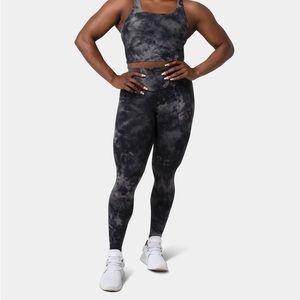 Kamo Fitness Ellyn Leggings Black Tie Dye